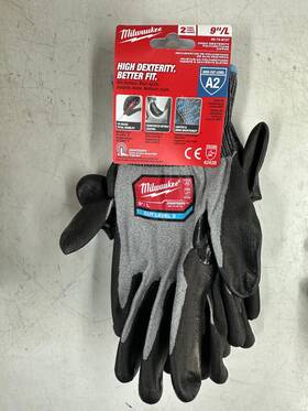 48-73-8727 Milwaukee Large High Dexterity Cut 2 Resistant Polyurethane Dipped Outdoor