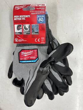 48-73-8728 Milwaukee Xlarge High Dexterity Cut 2 Resistant Polyurethane Dipped Outdoor