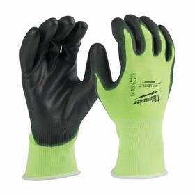 48-73-8913 Milwaukee Polyurethane Dipped Work Gloves Cut Level 1 Mens Xl -