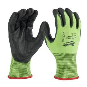48-73-8950b Milwaukee Small High Visibility Level 5 Cut Resistant Polyurethane