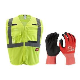 Milwaukee 888234597011 4x/5x-large Yellow Class 2 Breakaway Mesh High Vis Safety Vest