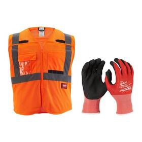 Milwaukee 888234597301 4x/5x-large Orange Class 2 Breakaway Mesh High Vis Safety Vest