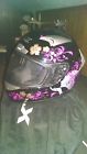 Motorcycle Helmet Full Womens Whisper Medium Black Face Glx