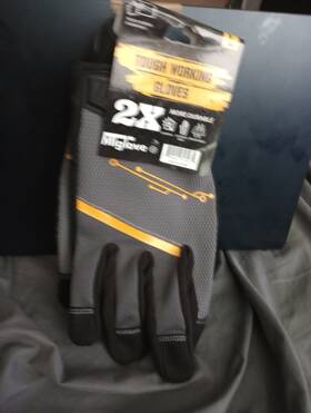 Mt 731919498137 High-performance Work Gloves Touchscreen Compatible Microfiber Suede Large