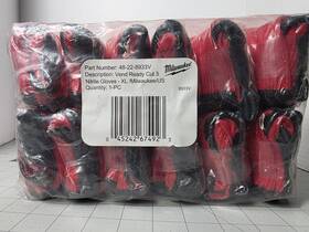 48-22-8933v My Store Milwaukee 12pk Vend Ready Cut 3 Nitrile Gloves Xl