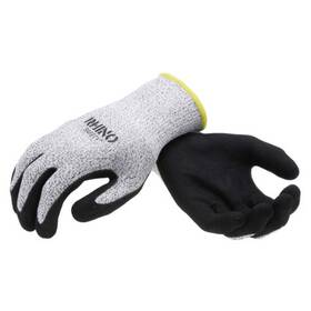 Glv-500xl Nsi Black/white Nylon Cut-resistant Gloves Nitrile Palm Extra Large