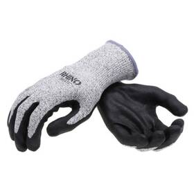 Glv-600l Nsi Black/white Hppe Nylon Cut-resistant Gloves Nitrile Palm Large