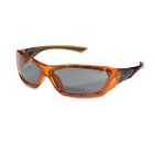 Ff132 Orange Frame Glasses Crews Lens Forceflex Safety Antifog Gray