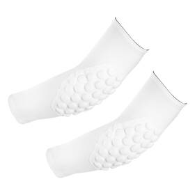 Pta240528tt001317 Patikil Youth Elbow Pads 2 Pack Compression Arm Sleeve Guard For Sports White Yl