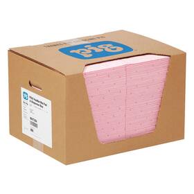 30ra61 Pig Mat354 Absorbent Pad Chem/hazmat Pink Pk100