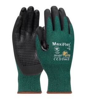 34-8443 Pip 12 Pair Maxiflex Cut Micro Foam Dot Nitrile Gloves Medium
