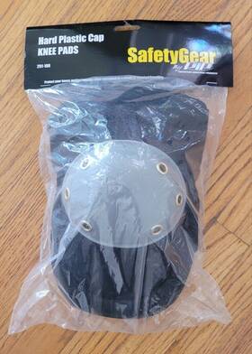 291-100 Pip Protective Industrial Products 3 Pairs Of Brand New/packaged Hard Plastic Cap Knee Pads
