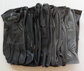 Plainsman 785939093735 10 Pair Bundle Premium Goatskin Leather Gloves Discontinued Gray Xl