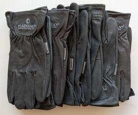 Plainsman 785939093759 8 Pair Bundle Premium Goatskin Leather Gloves Discontinued Gray Medium