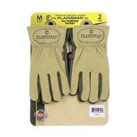 990395932 Plainsman Torque Premium Cabretta Leather Gloves 2 Pairs Medium