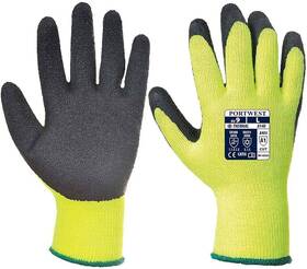 A140 Portwest 036108155446 12 - Thermal Cold Protection Gloves Latex Grip Size Small