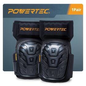 Powertec 843441125471 Safety Knee Pads For Men And Women Support With Adjustable Thigh Straps