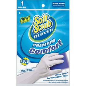 12612-26 Premium Comfort Soft Scrub Medium Vinyl Rubber Glove