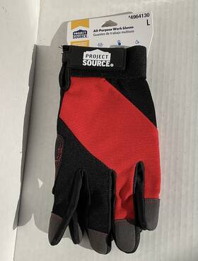 Project Source Ushg-3955l New All Purpose Work Gloves High Dexterity Size Large