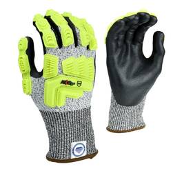 Radians Rwgd110 Dyneema Impact Protection Cut A4 Work Glove 13-gauge 12 Pack