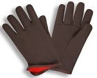 4414l-dz Red Lined Gloves Jersey Fleece Larg... Winter Brown