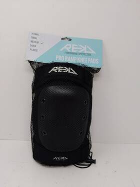 Rekd 016978369075 Pro Ramp Knee Pads Black - Hard Shell Protection With Adjustable Straps