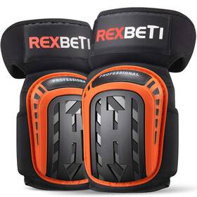 Rexbeti 445002343374 Knee Pads For Work Construction Gel Tools Heavy Duty Comfortable Foam