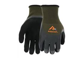 Rc30308-l Ridgecut Forest Green Water-resistant Dual Coated Work Gloves Large