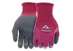 Rc30309-wm Ridgecut Marble Red Water-resistant Dual Coated Latex Work Gloves S-m