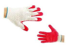 Wrgkr300w Rk Industries Group Inc Wrgkr300w/b Pairs String Knit Palm Latex Dipped Gloves Made In Korea -wrgkrw/b 300 Red