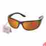 Rsg200 Impact Series Elvex Sunglass Glossy Black Frame Premium Sky Red Mirror Lens 729294990285
