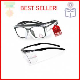 Blsh-hd-pvc-kp-7bl Safe Handler Duarte Premium Safety Glasses Over Eyeglasses Ansi Z87.1 Impact Resistant Polyc