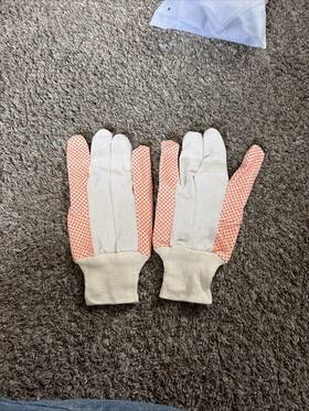 Seattle Glove C8610pdc 10 Pack - Orange Dot Work Gloves Industrial Cotton Size Mens