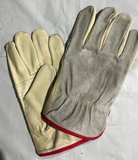 4364psb Seattle Glove Co. 12- 4364 Leather Cowhide Drivers Protective Construction Roping Work Gloves Sml