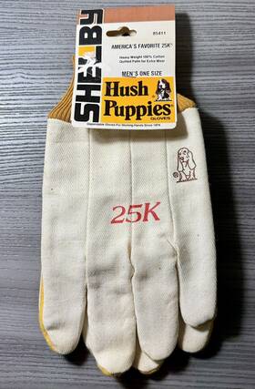 85411 Shelby 85711 Nwt Vintage Hush Puppies America S Favorite 25k Work Men Gloves