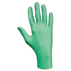 1005l Showa Disposable Natural Rubber Latex Gloves Lightly Powdered 5 Mil Large Green