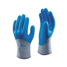 305xl10 Showa 305 Latex Coated Gloves X-large Blue/gray - 1 Per Dz
