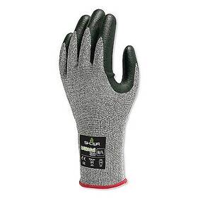 386s06 Showa 386 Duracoil Nitrile-coated Gloves Size Small Gray