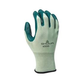450006 Showa Nitri-flex Lite Nitrile Coated Gloves Size 6 Green - Per Ca