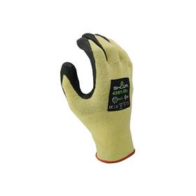 4561s06 Showa 4561 Foam Nitrile Palm Coated Gloves Small Yellow/black - 12 Per Dz