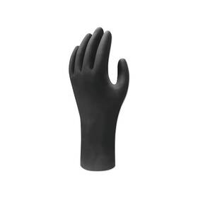 6112pfm Showa 6112pf Biodegradable Nitrile Disposable Gloves Medium Black 4 Mil