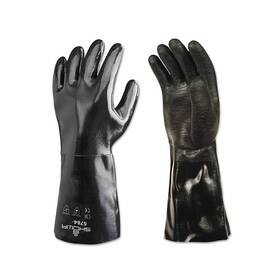 678410 Showa Neoprene Protective Gloves Black Smooth Large - 1 Per Dz