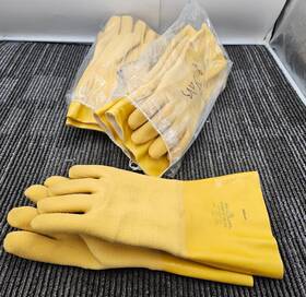 67nfw-11 Showa Qty 6 Pairs 67nfw-11/xl Nitty Gritty Rubber-coated Glove Yellow