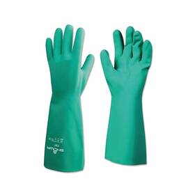 73709 Showa Nitrile Disposable Gloves 22 Mil Size 9/large Light Green - 1 Per Dz
