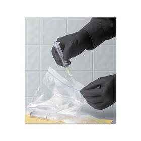 7700pftm Showa 7700 Series Nitrile Gloves Rolled Cuff Medium Black - 1 Per Di