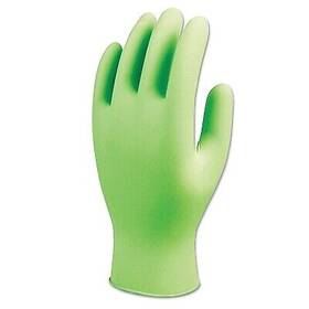 7705pftm Showa 7705pft Disposable Nitrile Gloves Powder Free 4 Mil Medium Fluorescent Green
