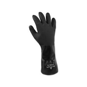7714r10 Showa Black Knight Pvc Gloves Gauntlet Large - 1 Per Dz