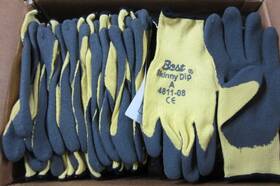 4811 Showa Best Glove 12- Cut Resistant Made With Kevlar Protective Palm Grip Coated Work Gloves Med