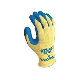 Kv300s07 Showa Atlas Rubber Palm-coated Gloves Small Blue/yellow - 1 Per Dz