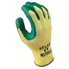 Kv350l09 Showa Atlas Nitrile Palm-coated Gloves Large Green/gray